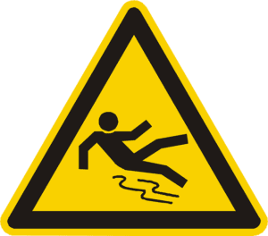 slip floor sign