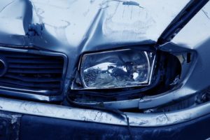 gray car damage