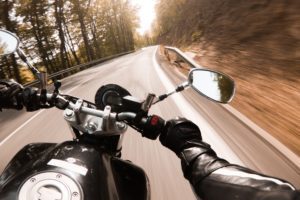 motorcycle on country road