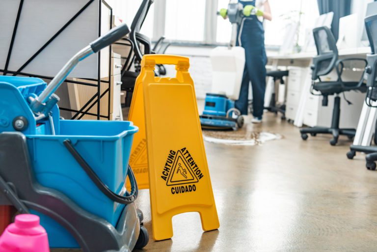wet floor sign