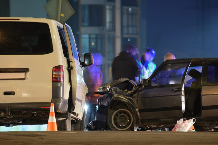 car accident at night