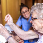 senior woman at nursing home