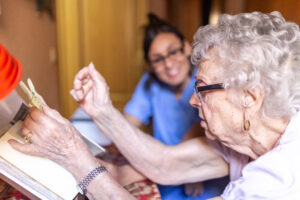 senior woman at nursing home