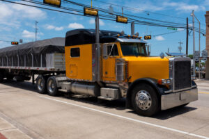 truck at intersection