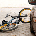 bicycle on street after crash