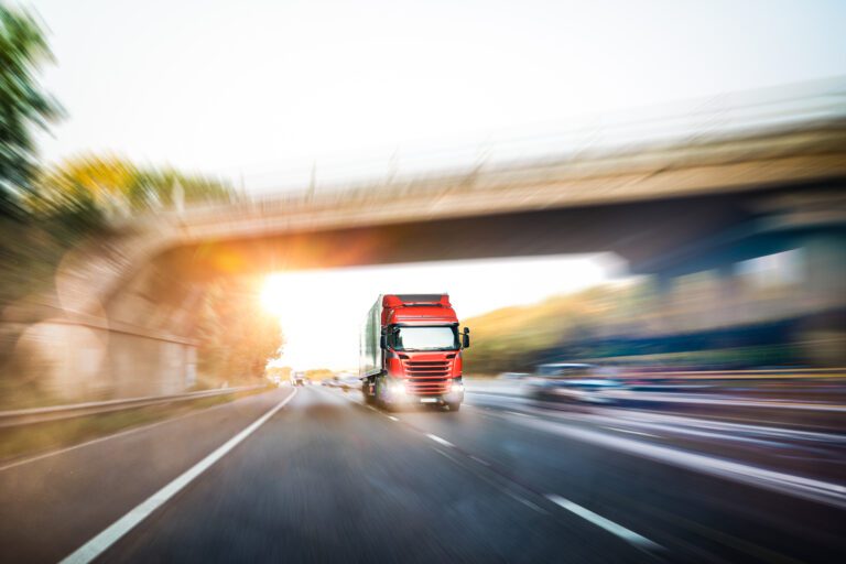 truck on highway