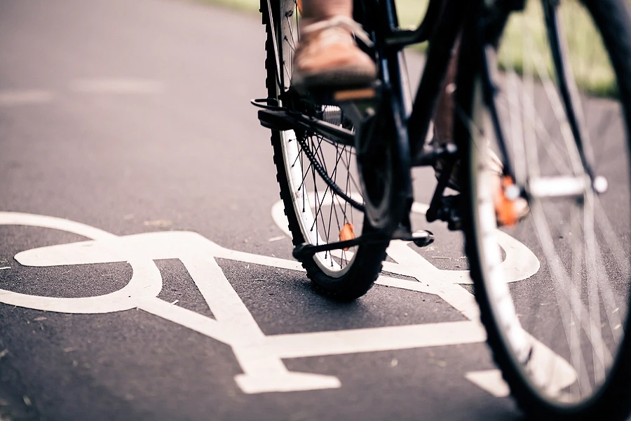 Bicycle-riding-in-bicycle-lane-1